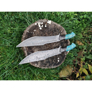 МОРСЬКА ХВИЛЯ ніж ручної роботи майстра Василя Дячика, сталь Дамаск 61 HRC. Photo 3 МОРСЬКА ХВИЛЯ ніж ручної роботи майстра Василя Дячика, сталь Дамаск 61 HRC. Photo 3